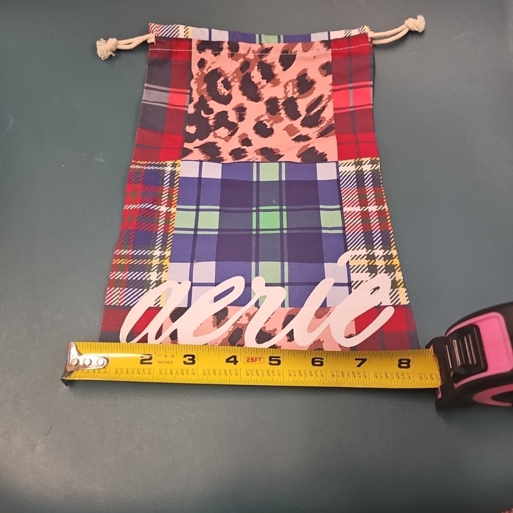 New Aerie Small Drawstring Patchwork Bag Multicol… - image 3